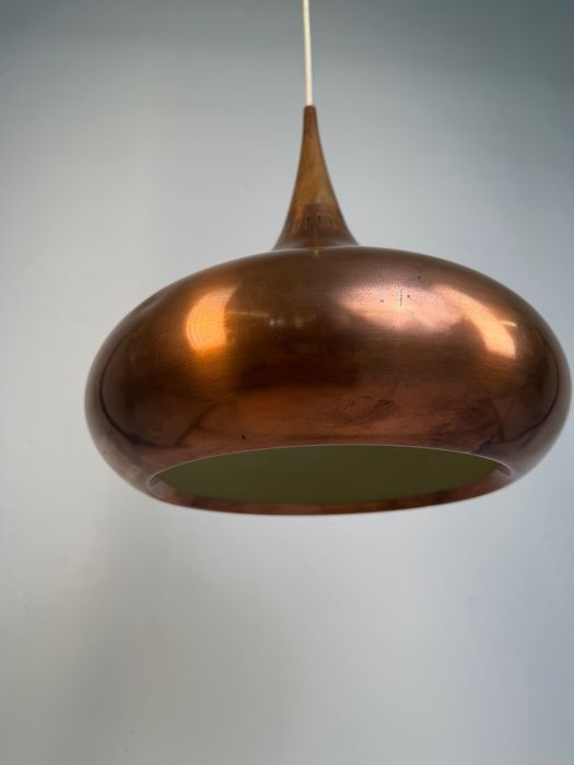 Jo Hammerborg „Orient” – lampa wisząca Fog & Mørup, Dania, miedź, lata 60.