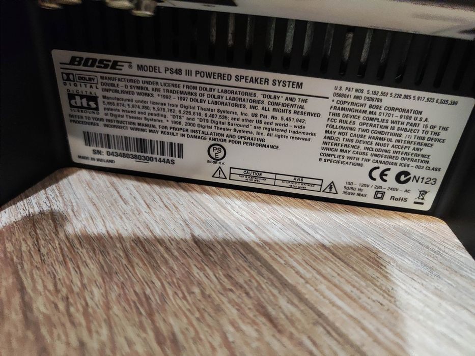 Kino domowe Bose AV48 Jevel Cube