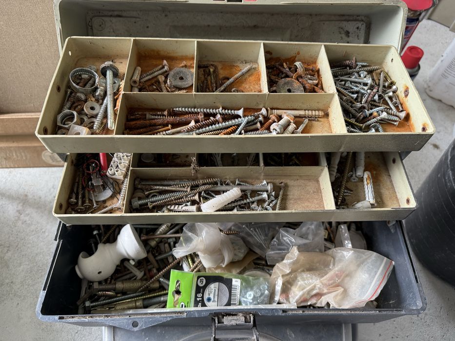 Caixas para parafusos com divisorias 3 caixas