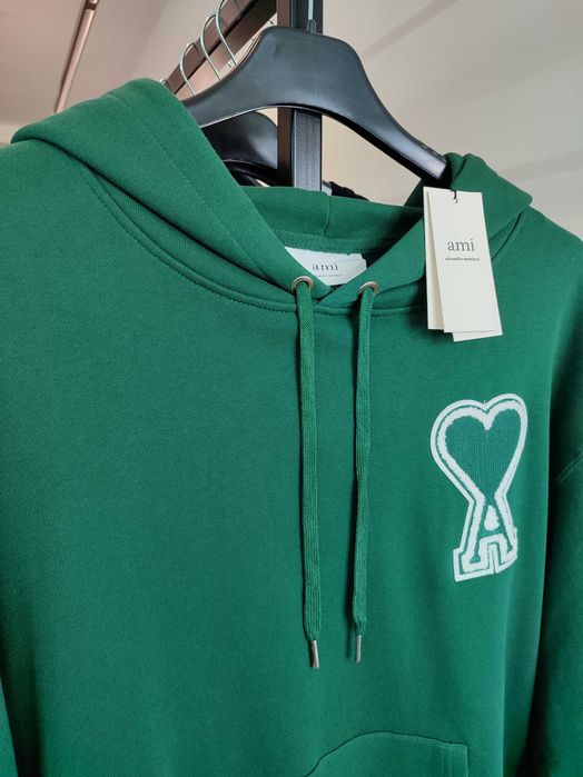 Худі AMI Paris Oversize Ami de Coeur hoodie Green