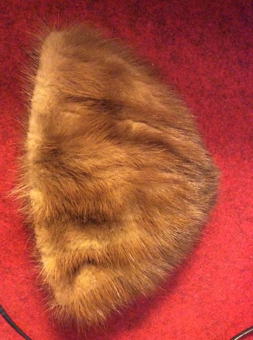 Czapka futrzana i szalik z norek