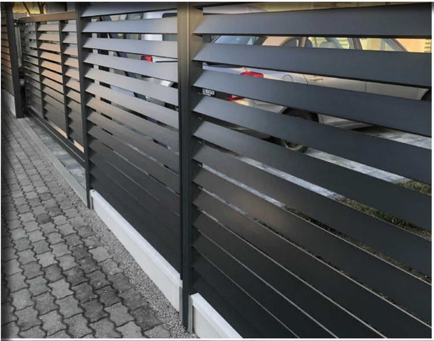 Ogrodzenie żaluzjowe aluminiowe premium