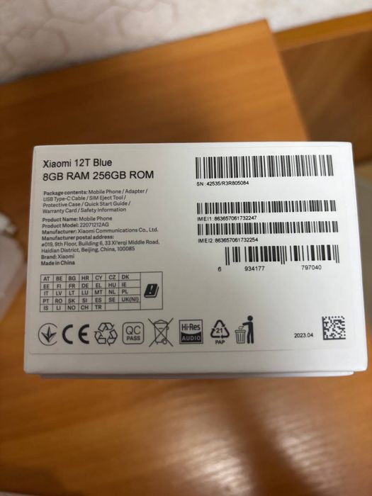Продам сяоми 12т