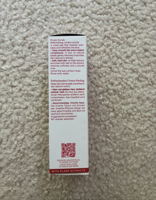 Clarins fresh scrub peeling do twarzy