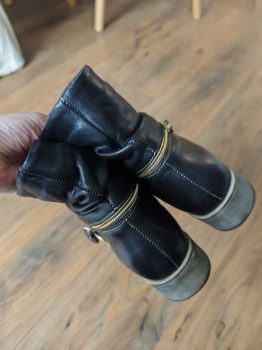 Botki damskie skórzane Lemar 36