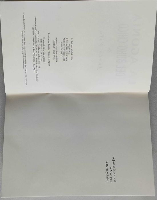 Livro Ref Par 2- La Agonia del Búho Chico - Justo Vida