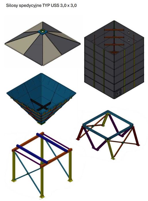 Silos spedycyjny 3,0 × 3,0 m
