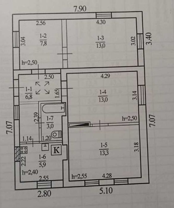 продаж будинку 64м+6,5 сот р-н пр. Гагарина
