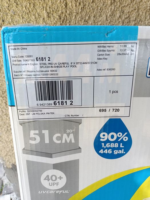 Basen bestway z daszkiem