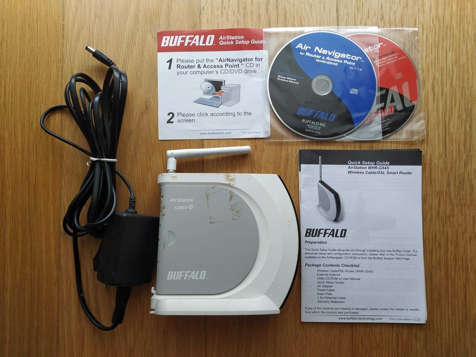 Router Wi-Fi Buffalo AirStation Turbo G WHR-G54S