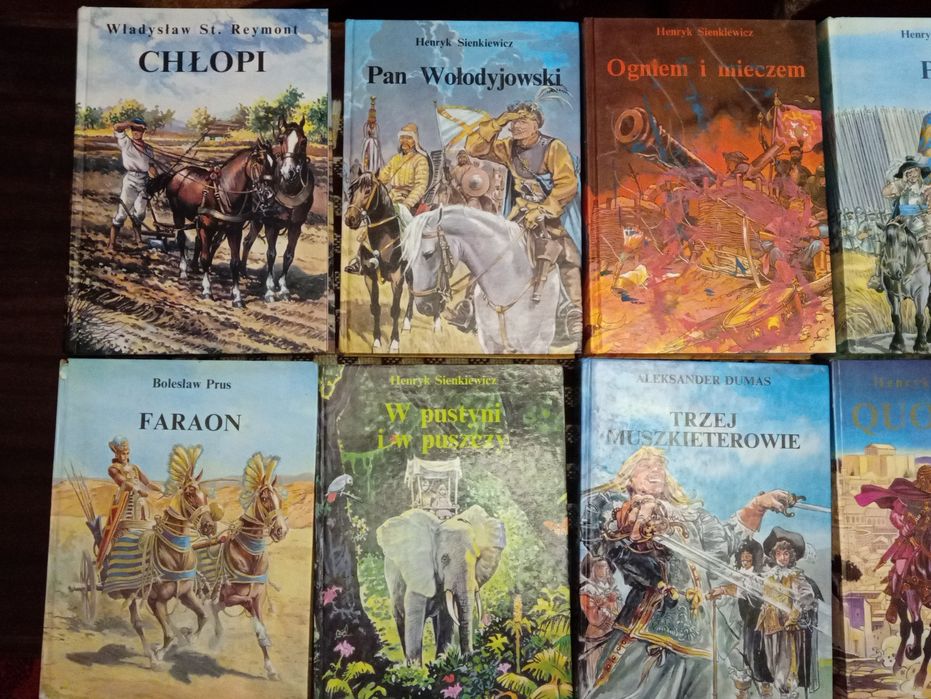 12 ks Ziemia Obiecana Chłopi Nad Niemnem Potop Elipsa Unikat Okazja