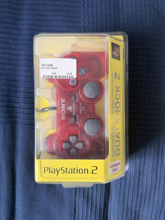 Kontroler Sony Playstation | Dualshock 2 | 100% Oryginalny | NOWY | PS2 | Rarytas | Czarny | Czerwony Kryształowy | Pad