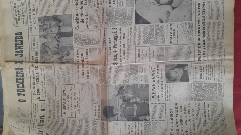 Jornais antigos O Primeiro de Janeiro