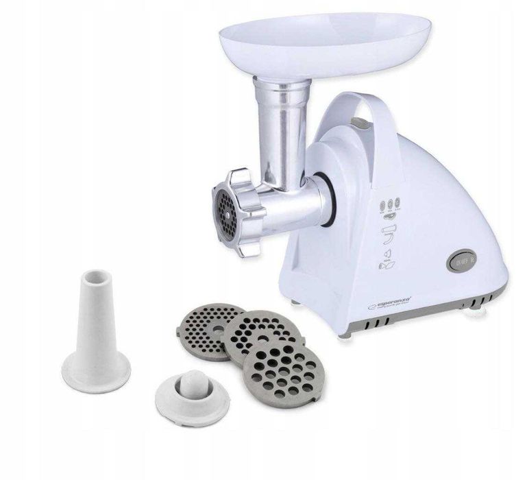 MASZYNKA do mielenia mięsa i KIEŁBASY z sitkami i ostrym nożem nowa