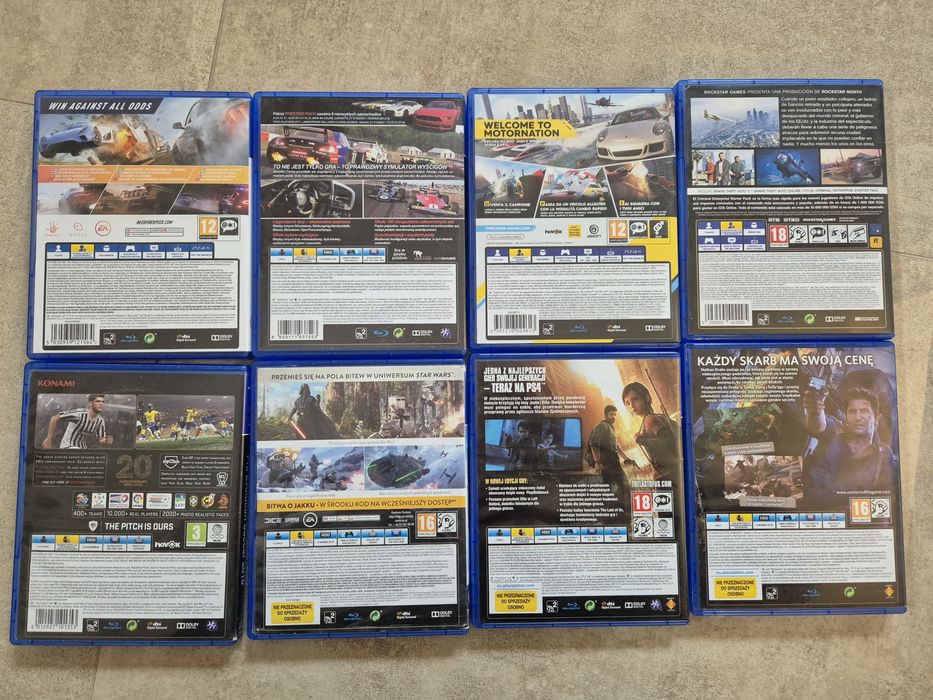 Gry na PS 4 The Last of Us Need for Speed Payback Star Wars Battlefron