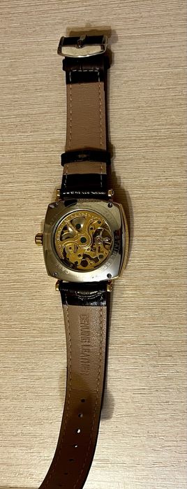 Стильний чоловічий годинник Forsining Basuka - коричневий, механіка