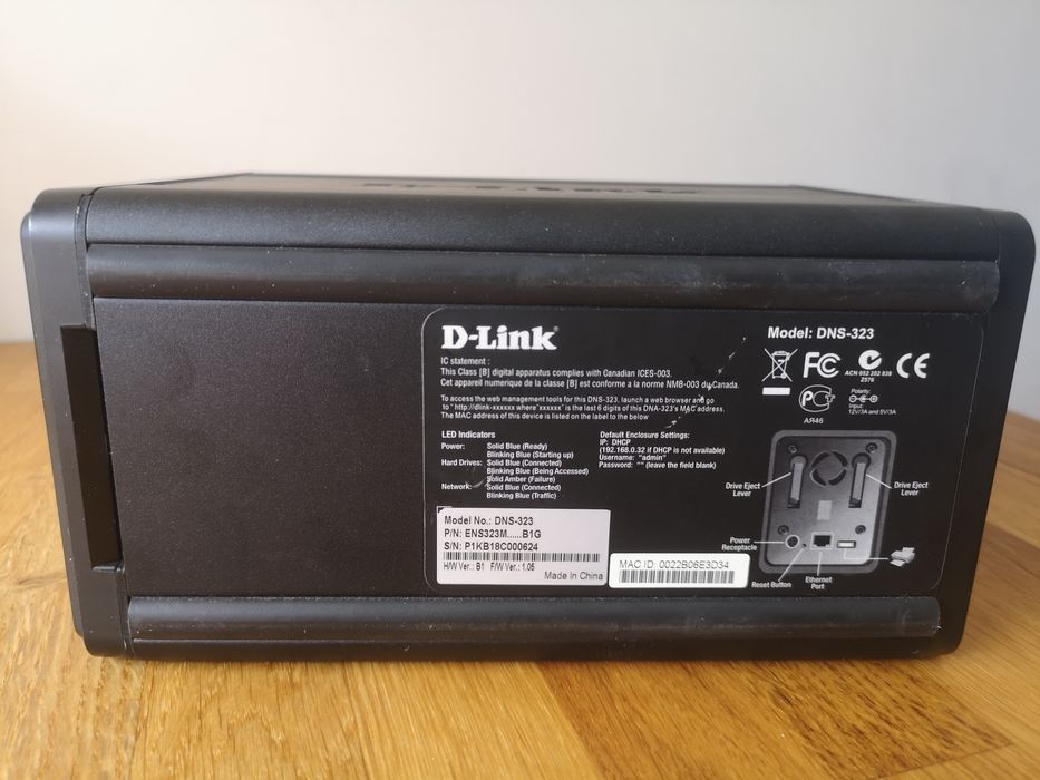 Serwer NAS D-Link DNS-323 (2-bay)