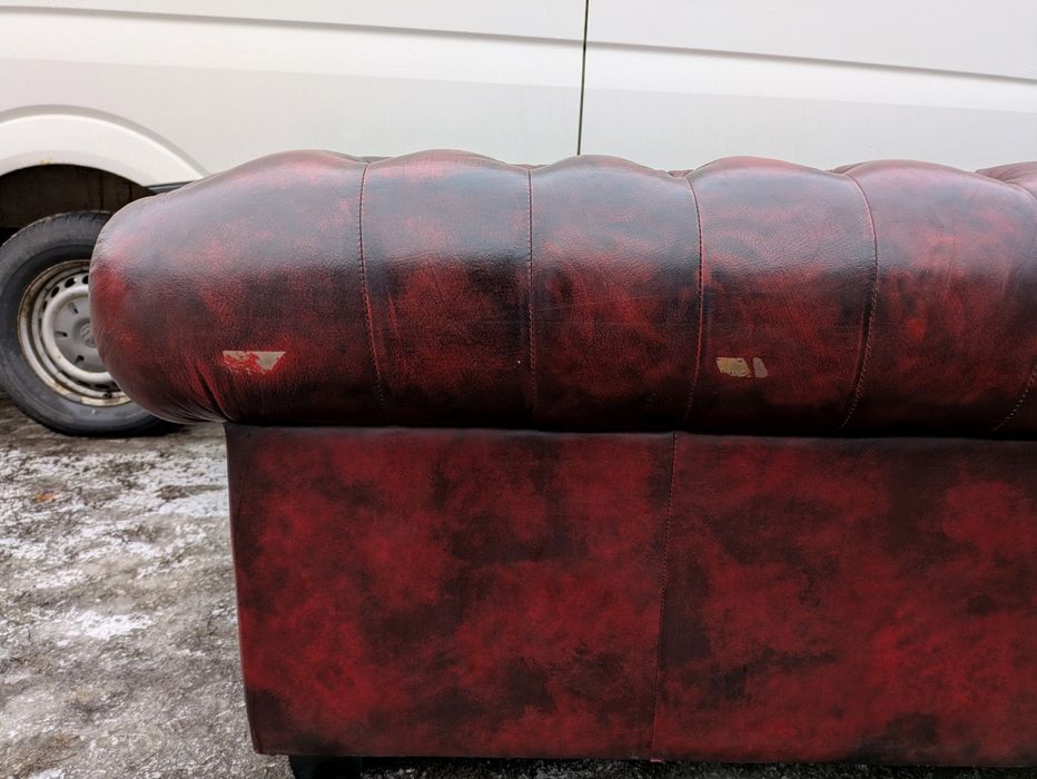Sofa skórzana Chesterfield