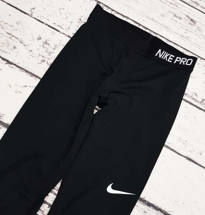 Nike * Pro * legginsy * czarne * dziewczęce * 146/158 cm