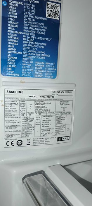 Lodówka Samsung RB33J3230BC Czarna