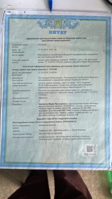 Продам земельну ділянку