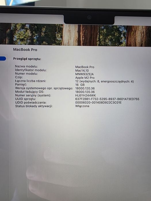 MacBook Pro 16 M2 Pro 1 TB 16 gb RAM