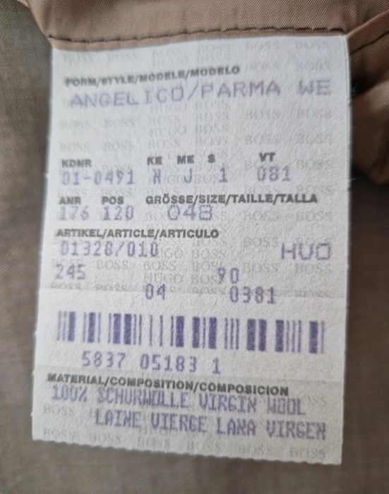 Fato BOSS Homem – 100% Lã Virgem