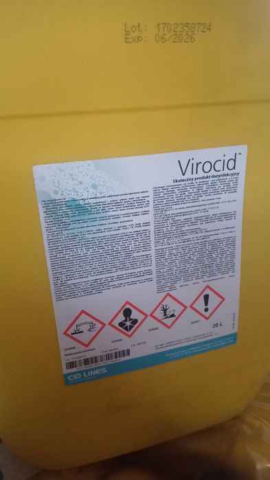 Virocid 10l - środek grzybo i wirusobójczy ASF Pryszczyca Ptasia Grypa
