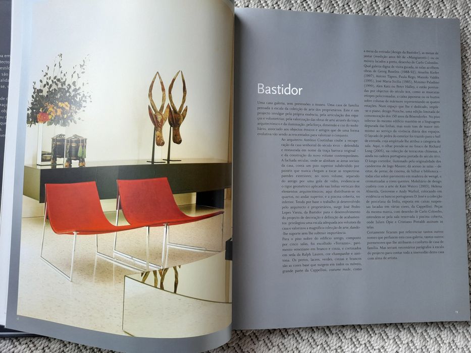 Livro de decoração de interiores "XXI Interiores"