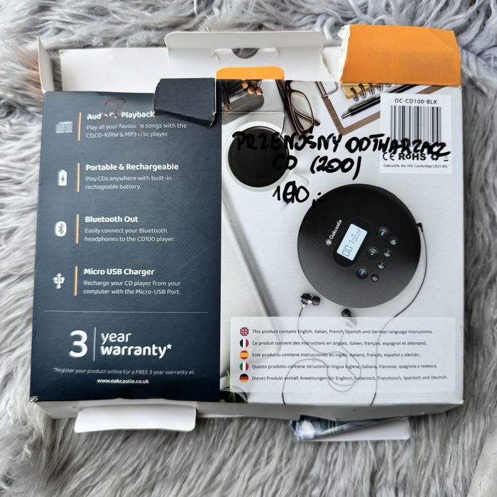 Przenośny odtwarzacz płyt CD100