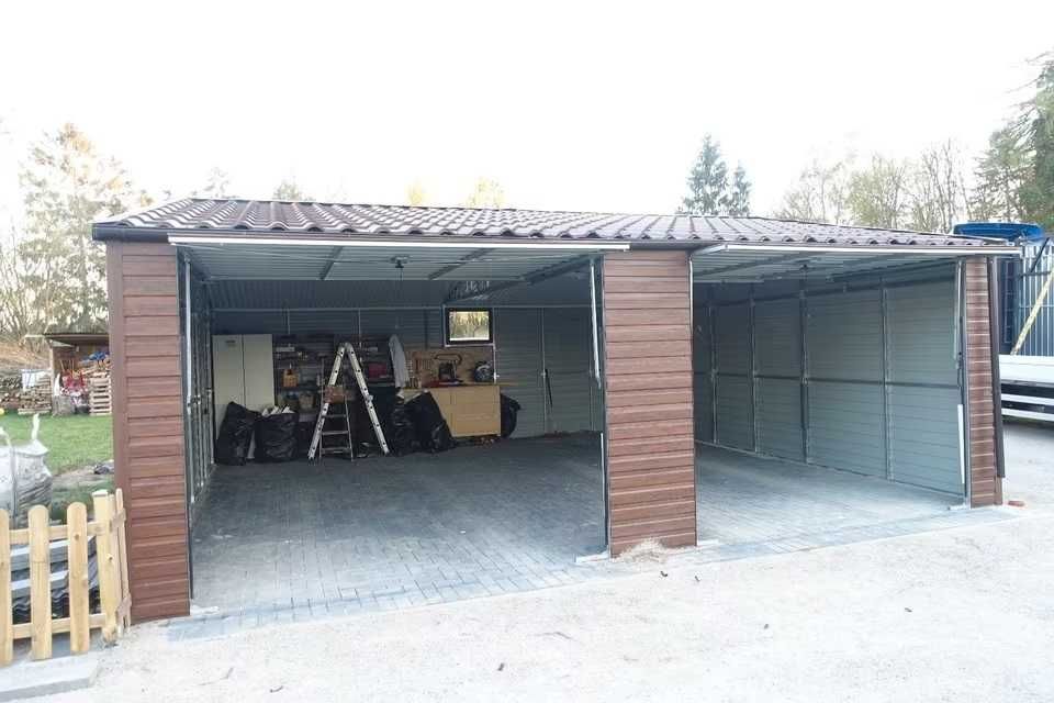 Nowoczesny garaż ogrodowy z montażem (cały kraj)