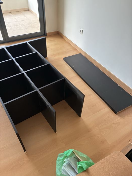 Estante 16 nichos e sapateira de 3 estantes