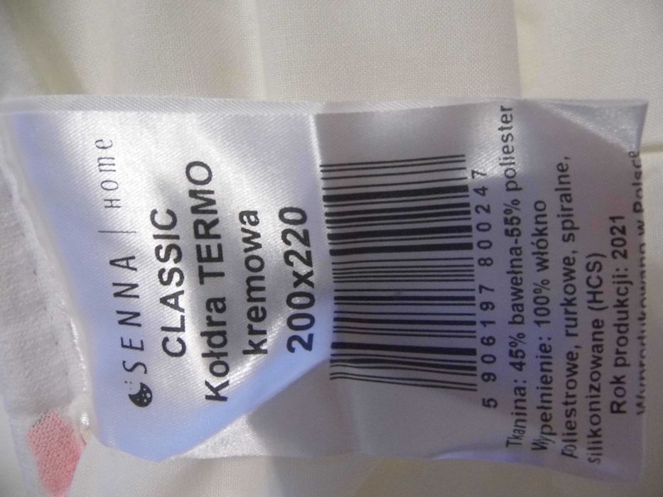 Kołdra zimowa CLASSIC TERMO 200x220 Kremowa | Senna Home NOWA