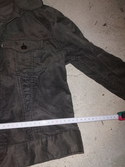 Kurtka Levis model slim fit szara sztruksowa rozmiar S/M