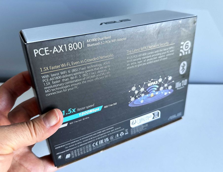 Адаптер мережі WiFi Asus PCE-AX1800