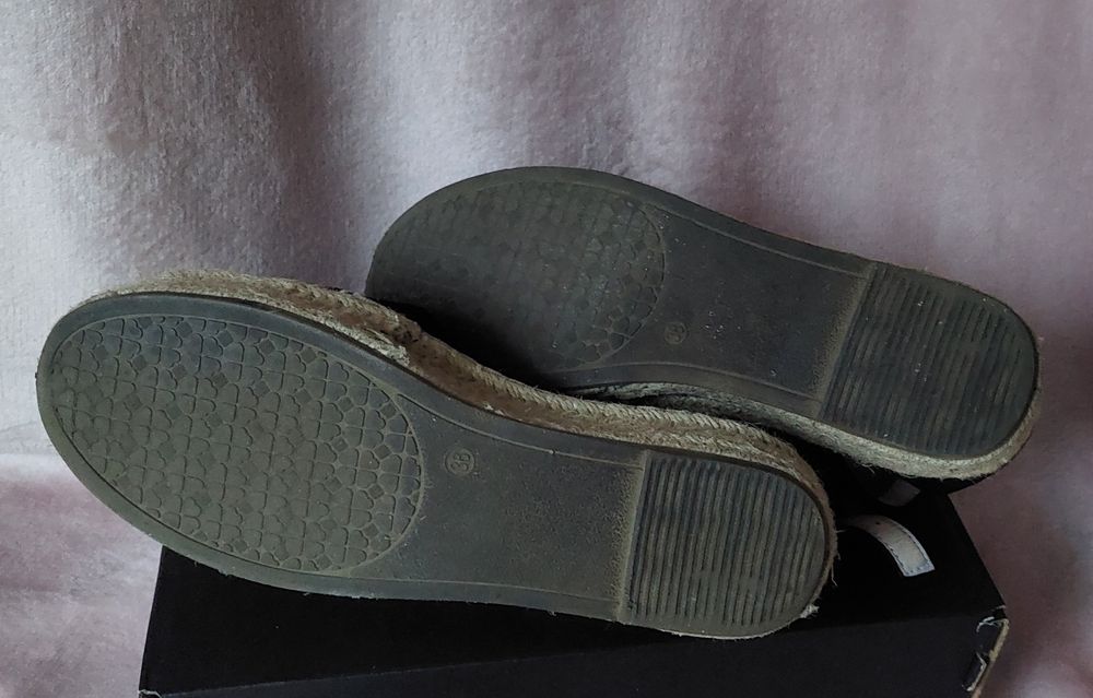 Espadryle czarne rozmiar 38