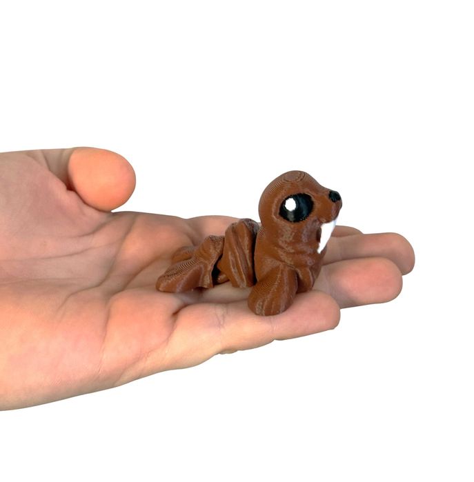 Słodki Mors Arktyczny Minimals 3D – ruchoma mini figurka, zabawka