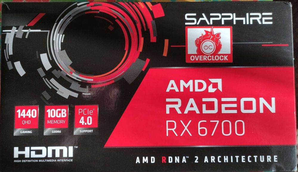 Sapphire AMD Radeon RX 6700 10 GB OC. Zamiana?