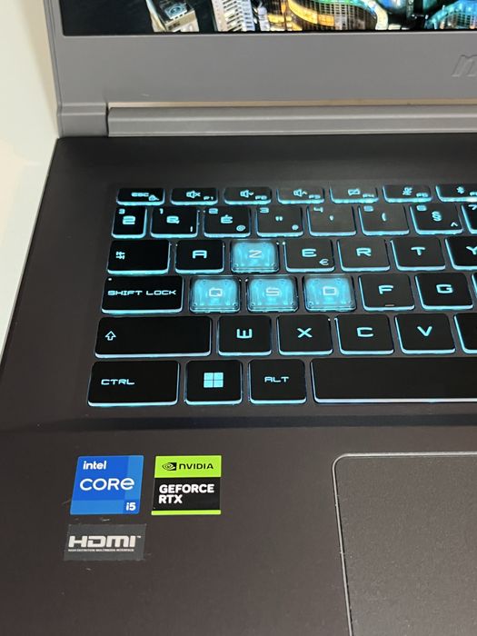 Portátil Gaming/Edição MSI Thin 15 | RTX 3050 | Upgrade 32GB RAM | Na Caixa