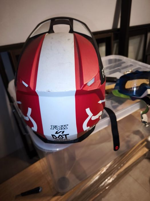 Capacete fox S vermelho v1