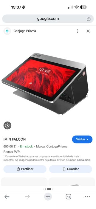 POS IMIN Falcon 1 + Caixa Registadora