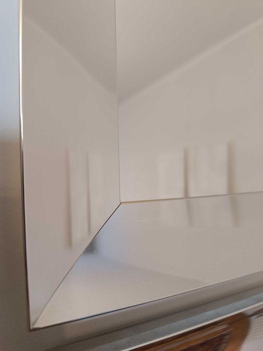 Conjunto de 4 Espelhos com Moldura Prata para Sala