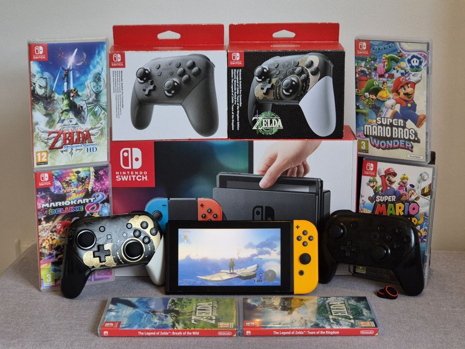 Nintendo Switch | Comando Pro | Jogo | micro SD 64Gb | Bolsa