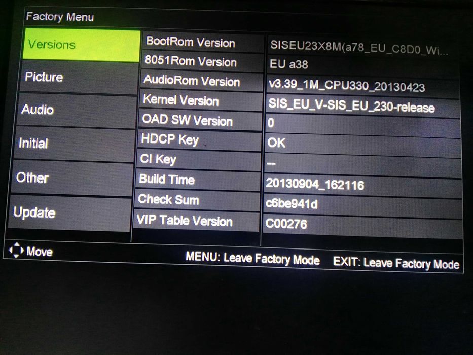 Main board TP.SIS231.P83
KUNFT 32DCG1 6 0 0 1 4