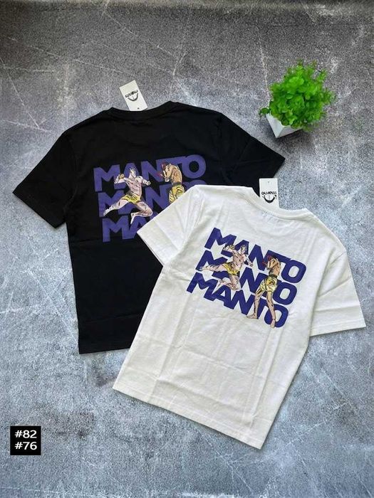 BIG Logo • Новая Футболка MANTO Gloves • Чорна / Біла • МАНТО Перчатки • XS-XXL