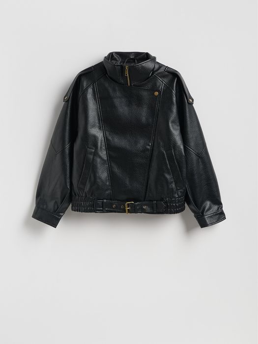 Шкіряна куртка косуха бомбер тренд Zara