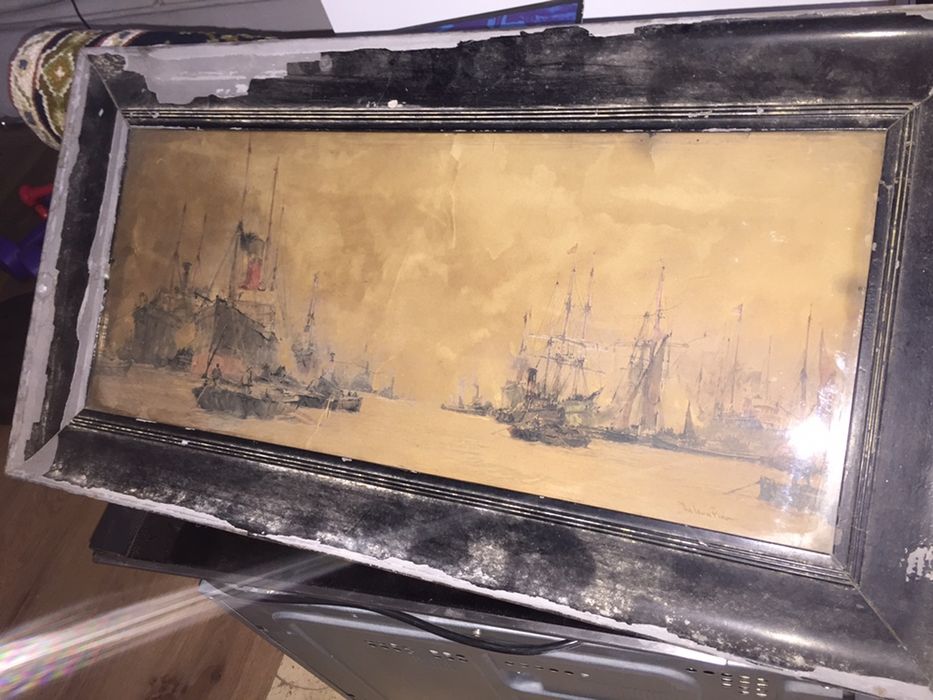 Pintura Litogravura antiga