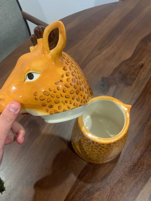 Designer Cookie Jar Girafa - Pote Guarda Tupperware