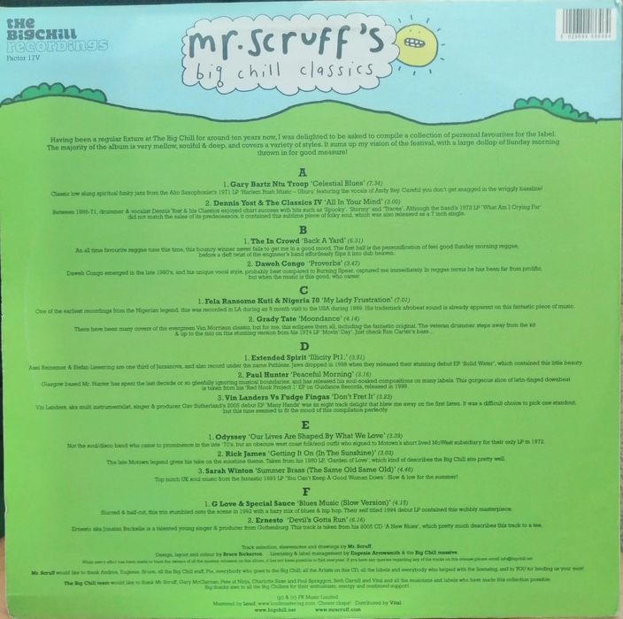 Mr. Scruff's - Big up you tent . Lp x3