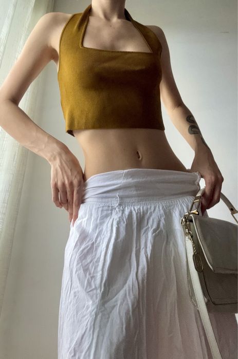 Wiskozowy top dzianinowy zara 36 S